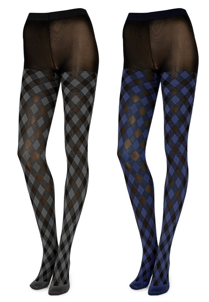 Merry Style Strumpfhose 2er Pack Damen blickdichte Strumpfhose MS 317 60 DEN 60 DEN (1 St) von Merry Style