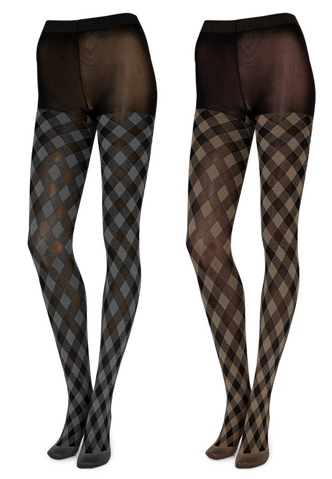 Merry Style Strumpfhose 2er Pack Damen blickdichte Strumpfhose MS 317 60 DEN 60 DEN (1 St) von Merry Style