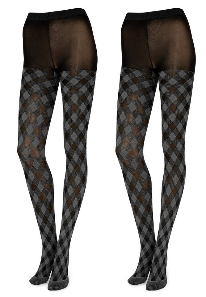 Merry Style Strumpfhose 2er Pack Damen blickdichte Strumpfhose MS 317 60 DEN 60 DEN (1 St) von Merry Style