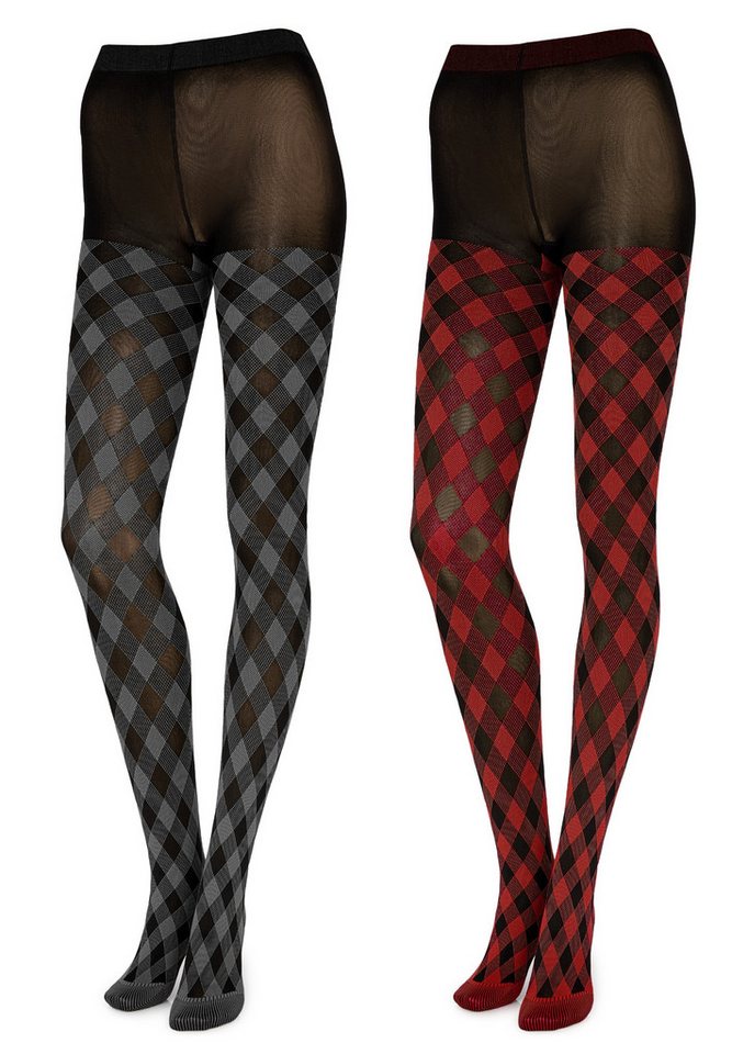 Merry Style Strumpfhose 2er Pack Damen blickdichte Strumpfhose MS 317 60 DEN 60 DEN (1 St) von Merry Style