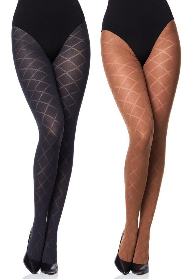 Merry Style Strumpfhose 2er Pack Damen blickdichte Strumpfhose MS 328 60 DEN 60 DEN (1 St) von Merry Style