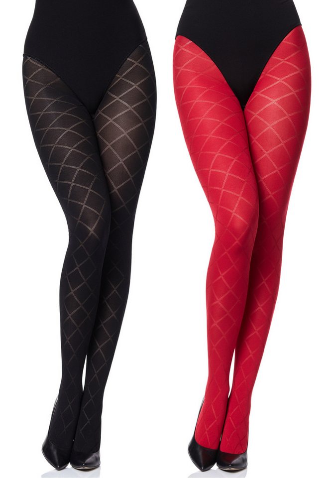 Merry Style Strumpfhose 2er Pack Damen blickdichte Strumpfhose MS 328 60 DEN 60 DEN (1 St) von Merry Style