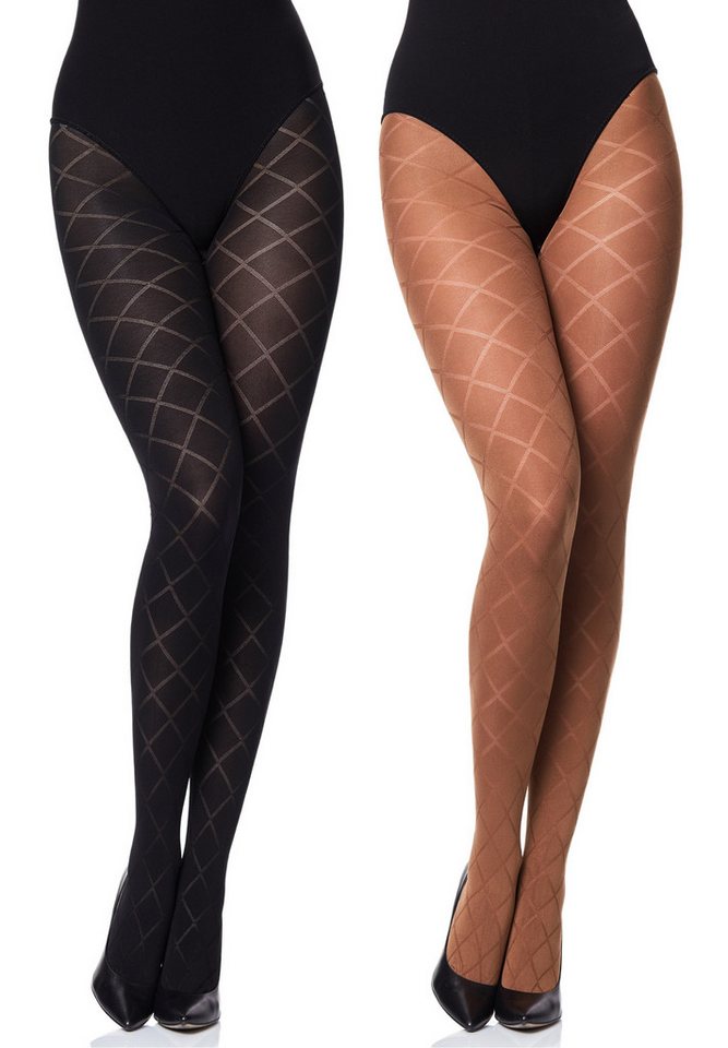 Merry Style Strumpfhose 2er Pack Damen blickdichte Strumpfhose MS 328 60 DEN 60 DEN (1 St) von Merry Style