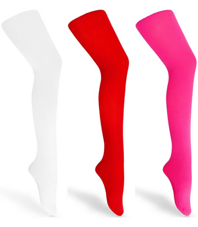 Merry Style Strumpfhose 3er Pack Kinder Strumpfhose für Mädchen Microfaser 60 DEN WL-010 60 DEN (1 St) von Merry Style