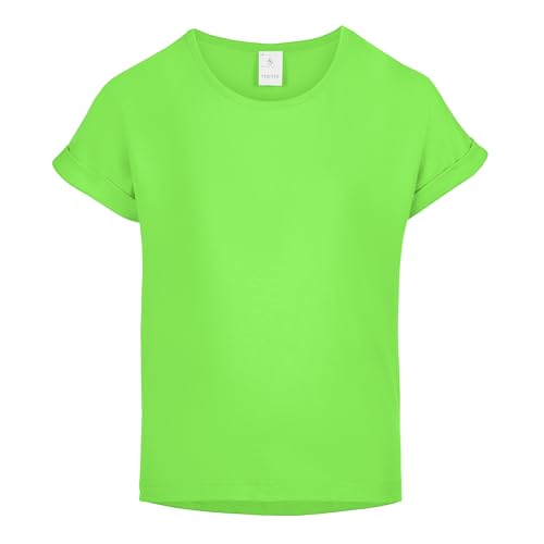 Merry Style T-Shirt für Mädchen aus weicher Baumwolle – Bequeme Mädchenkleidung MS-468 (Grün, 158-164 (13-14 Jahre)) von Merry Style