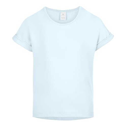 Merry Style T-Shirt für Mädchen aus weicher Baumwolle – Bequeme Mädchenkleidung MS-468 (HellBlau, 158-164 (13-14 Jahre)) von Merry Style