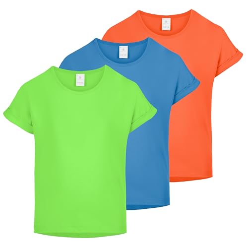 Merry Style T-Shirt für Mädchen aus weicher Baumwolle – Bequeme Mädchenkleidung MS-468 (Mehrfarbig, 146-152 (11-12 Jahre)) von Merry Style