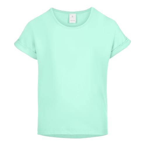Merry Style T-Shirt für Mädchen aus weicher Baumwolle – Bequeme Mädchenkleidung MS-468 (Mintgrün2, 134-140 (9-10 Jahre)) von Merry Style
