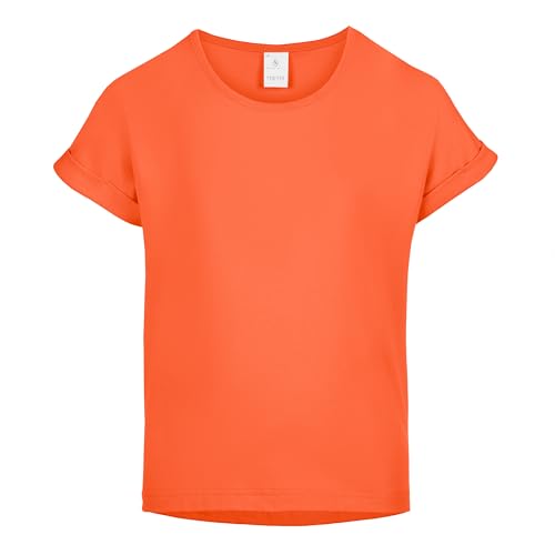 Merry Style T-Shirt für Mädchen aus weicher Baumwolle – Bequeme Mädchenkleidung MS-468 (Orange, 158-164 (13-14 Jahre)) von Merry Style