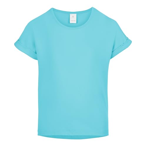 Merry Style T-Shirt für Mädchen aus weicher Baumwolle – Bequeme Mädchenkleidung MS-468 (Türkis, 122-128 (7-8 Jahre)) von Merry Style