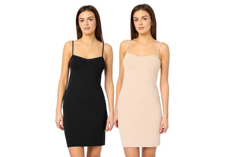 Merry Style Unterkleid Damen kurz Viskose MS10-203 (2-tlg) verstellbare Träger von Merry Style