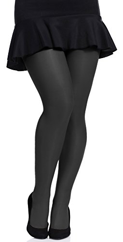 Merry Style transparente Damen Strumpfhose plus size MS-161 20 DEN (Schwarz, XXXL (58-64)) von Merry Style