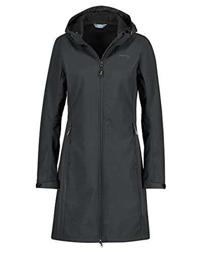 Meru Damen Brest Mantel, black, 38 von Meru