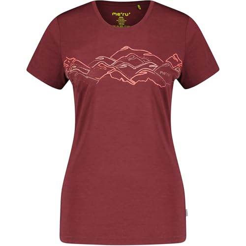 Meru Damen Funktionsshirt mit Merinowolle TRELLEBORG aubergine (326), 42 von Meru