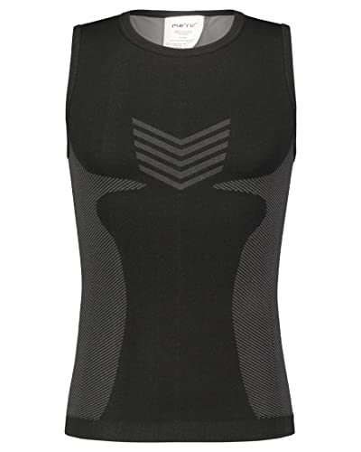 Meru Herren Anvik Tanktop, Black-Grey, M von Meru