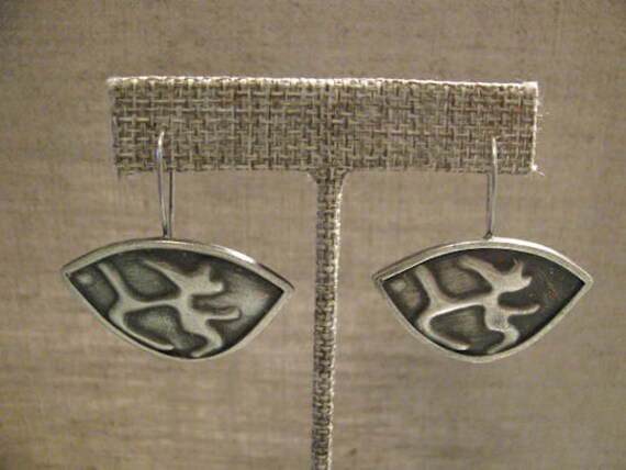 sterling Silber Schild Ohrringe sterling Silber Schild Ohrringe von MerylShapiroJewelry