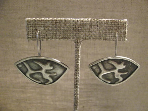 sterling Silber Schild Ohrringe sterling Silber Schild Ohrringe von MerylShapiroJewelry