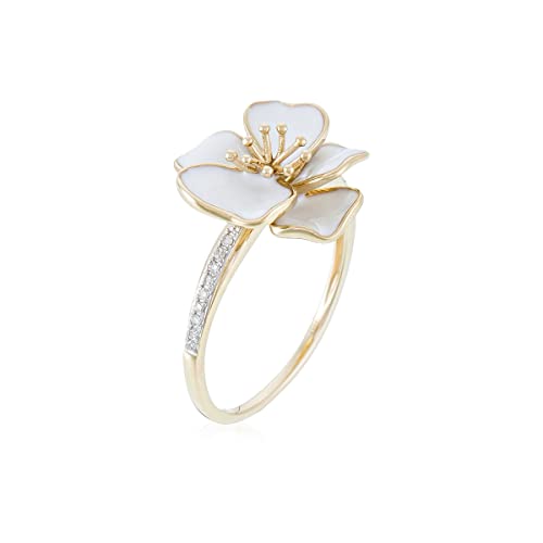 Ring "Email" Gelbgold Diamanten, Gelbgold, Diamant von Mes-bijoux.fr