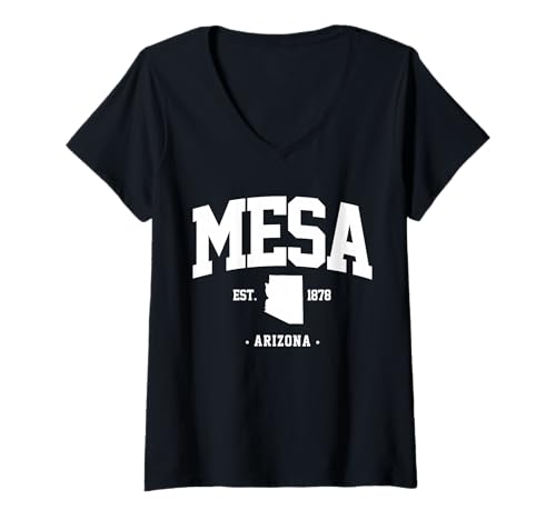 Damen Mesa Arizona Städtereise nach Mesa Geschenk von Arizona Mesa T-Shirt mit V-Ausschnitt Damen Mesa Arizona Städtereise nach Mesa Geschenk von Arizona Mesa T-Shirt mit V-Ausschnitt von Mesa Arizona City trip to Mesa Gift from Arizona