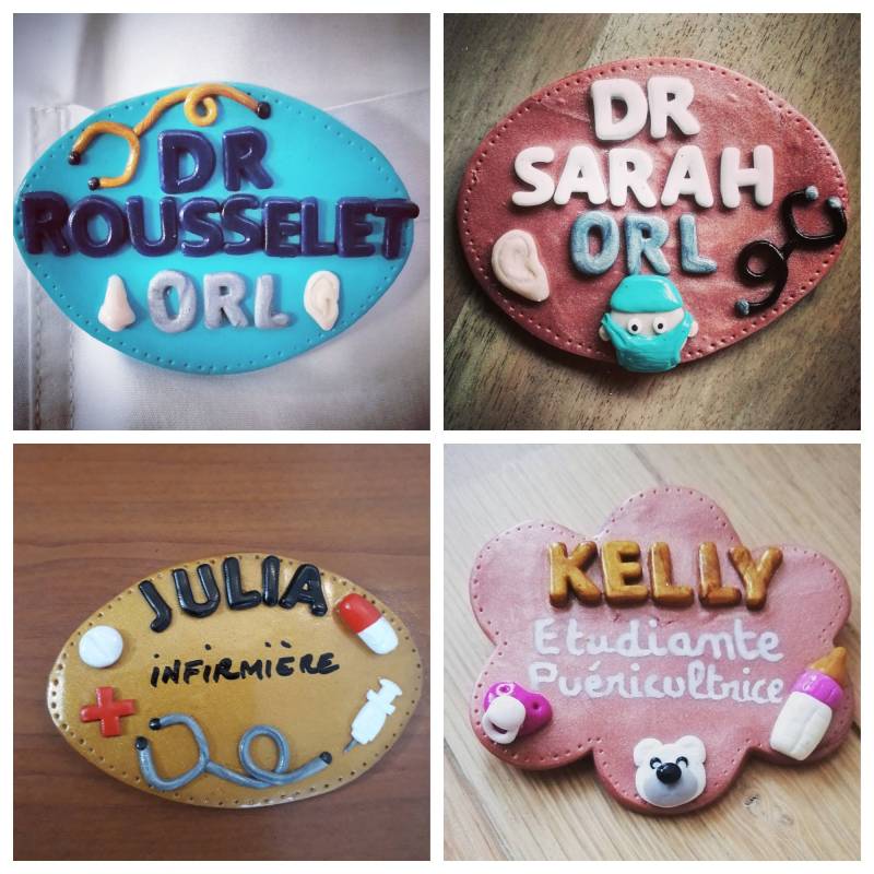 Berufsabzeichen, Krankenschwester, Pfleger, Arzt... Zum Personalisieren Mit Namen Und Beruf, Geschenk von MesideesdeJenni