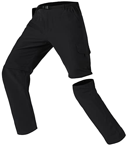 Mesing Herren Wanderhose Zip Off Wasserdicht Softshellhose Atmungsaktiv Arbeitshose Trekkinghose Sommer Schnell Trockend Leicht Outdoorhose Funktionshose KZ2755M-Black2-L Mesing Herren Wanderhose Zip Off Wasserdicht Softshellhose Atmungsaktiv Arbeitshose Trekkinghose Sommer Schnell Trockend Leicht Outdoorhose Funktionshose KZ2755M-Black2-L von Mesing