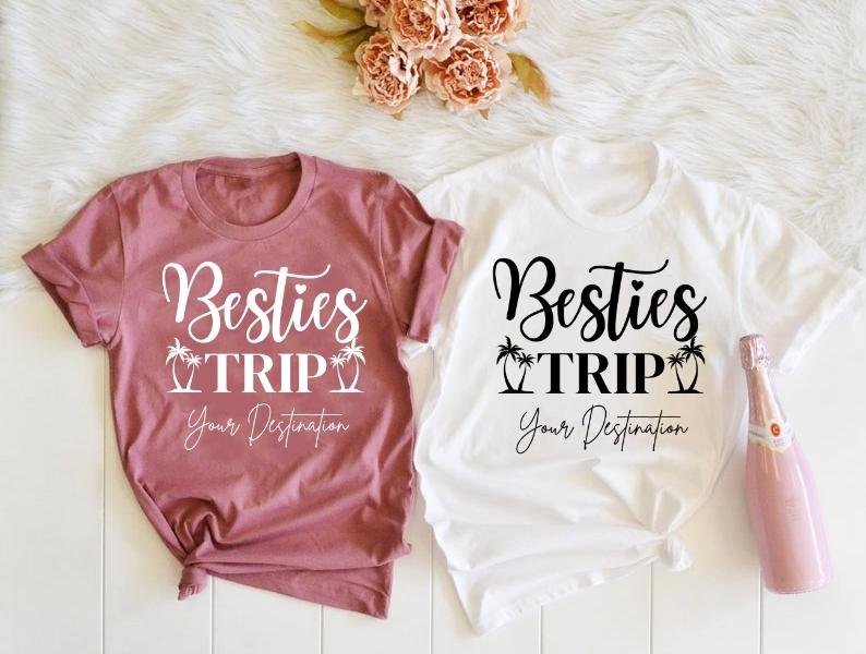 Besties Trip Shirt, Mädchen Shirts, Weekend Strand Road Reise Geschenke, Bestie Schwester von MesmerizingGift