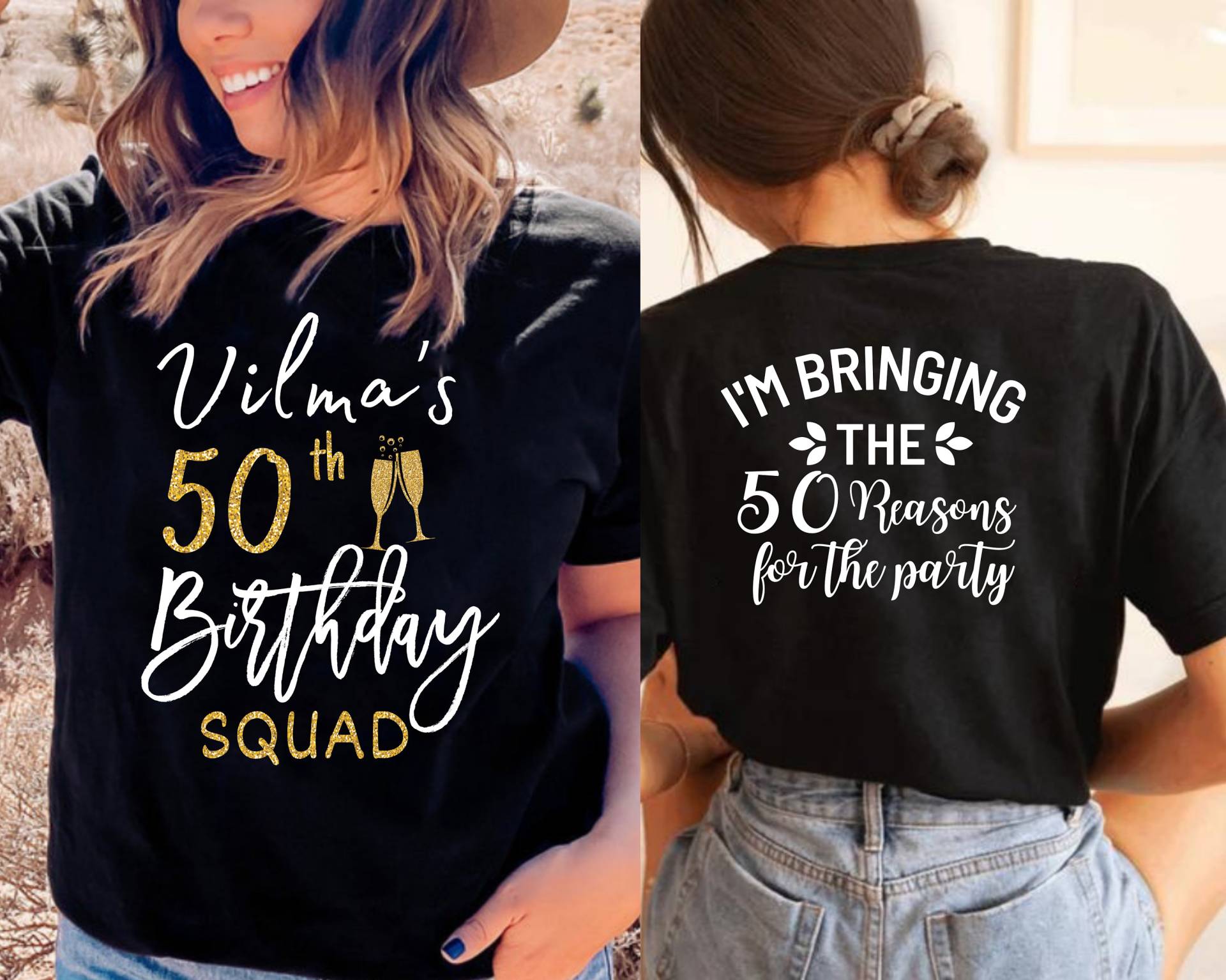 Birthday Squad Shirts, Team Shirt, Party Girl T-Shirt, Crew Group Shirts von MesmerizingGift