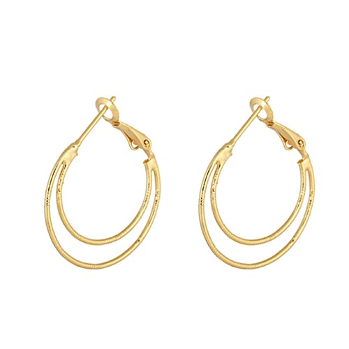 18K Gold Ohrringe, Frauen Creolen aus 18 Karat Gelbgold Runden 18K Gold Ohrringe, Frauen Creolen aus 18 Karat Gelbgold Runden von Mesnt