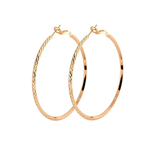 Creolen Damen Gold, Damen Creolen aus 9 Karat Gelbgold Rund 41MM Creolen Damen Gold, Damen Creolen aus 9 Karat Gelbgold Rund 41MM von Mesnt