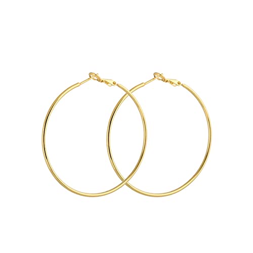 Kreolen Gold, Frauen Creolen aus 9 Karat Gelbgold Rund 55MM Kreolen Gold, Frauen Creolen aus 9 Karat Gelbgold Rund 55MM von Mesnt