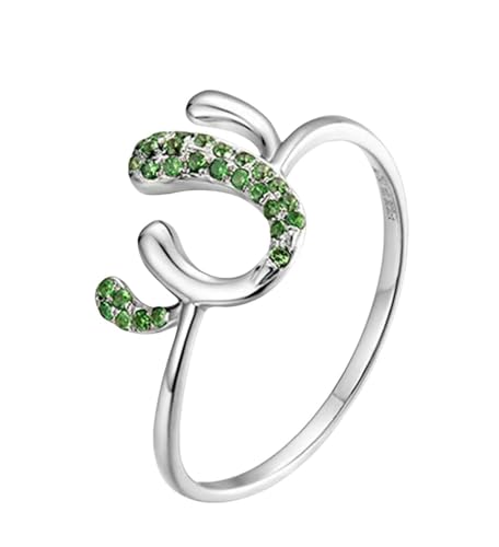 Mesnt Damen Ehering, 18K Weißgold Ring für Frauen with Tsavorit 0.202ct, Größe 61 (19.4) von Mesnt