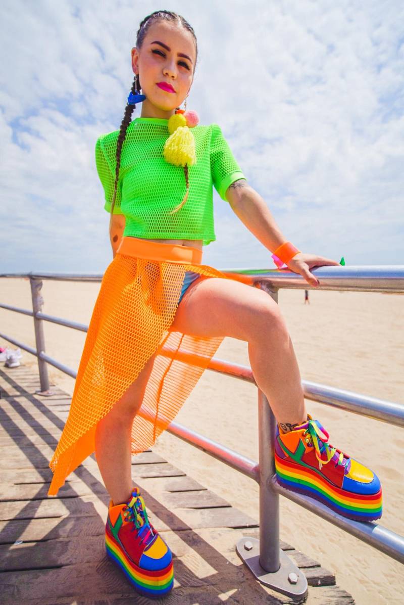 Neongrünes Mesh Crop Top - Y2Kcroptop Durchsichtiges Shirt Schiere Unisex Fee Rave Kleidung Herren Übergröße von MessQueenNewYork