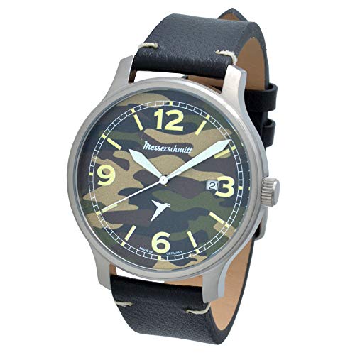 Aristo Herren Messerschmitt Uhr Army ME-42A-LB Leder von Messerschmitt