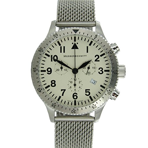 Messerschmitt ME-5030MBEIGE Herrenuhr mit Edelstahlband von Messerschmitt