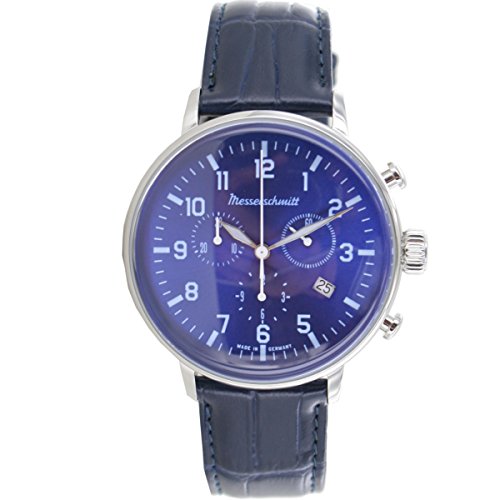 Messerschmitt Aristo Herren Uhr Edelstahl Chronograph ME-4H168L Leder von Messerschmitt