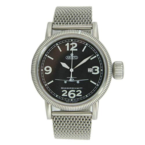 Messerschmitt 3H262-TT Herren-Armbanduhr mit Edelstahlband von Messerschmitt