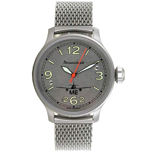 Aristo Herren Messerschmitt Uhr Fliegeruhr Automatik ME262-42AERO-M Edelstahl von Messerschmitt