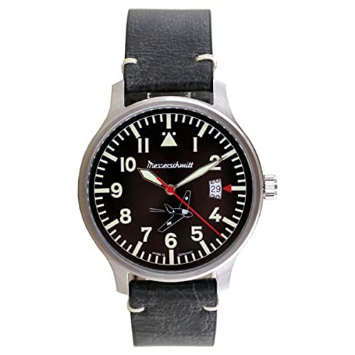 Messerschmitt Herren-Fliegeruhr Komet 163 Dunkelgrau/Schwarz ME163-80-2 von Messerschmitt