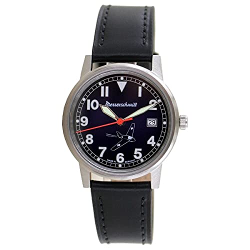 Aristo Unisex Messerschmitt Uhr Fliegeruhr - Komet 80 Jahre - ME163-80-4 Leder von Messerschmitt