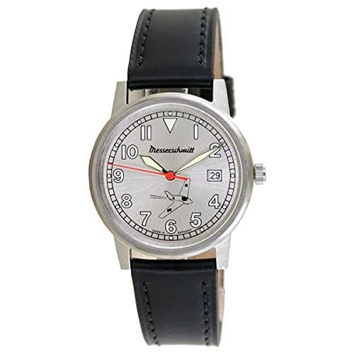 Messerschmitt Aristo Unisex Uhr Fliegeruhr - Komet 80 Jahre - ME163-80-5 Leder von Messerschmitt