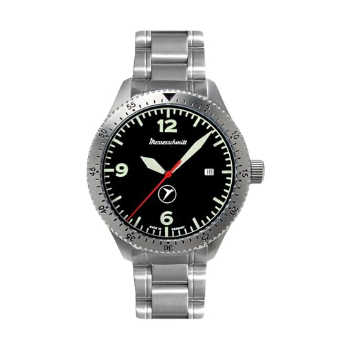 Messerschmitt Aristo Herren Uhr Fliegeruhr Automatik ME-7H164-MB Edelstahl von Messerschmitt