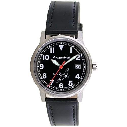 Messerschmitt Aristo Unisex Uhr Fliegeruhr - Komet 80 Jahre - ME163-80-6 Leder von Messerschmitt