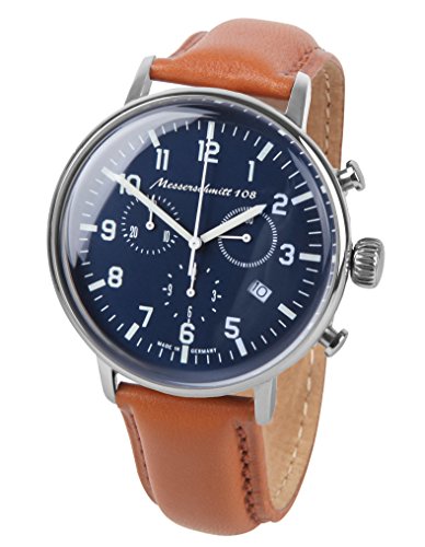 Messerschmitt Herren-Fliegeruhr Chronograph ME-108-80L von Messerschmitt