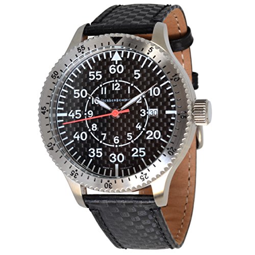 Messerschmitt Fliegeruhr ME-7H73 mit Neoprenarmband 5 ATM Ronda-Quarzwerk von Messerschmitt