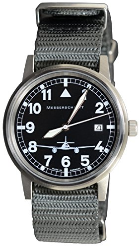 Messerschmitt Fliegeruhr by Aristo ME 262-S Nato Armband Ronda - Made in Germany von Messerschmitt