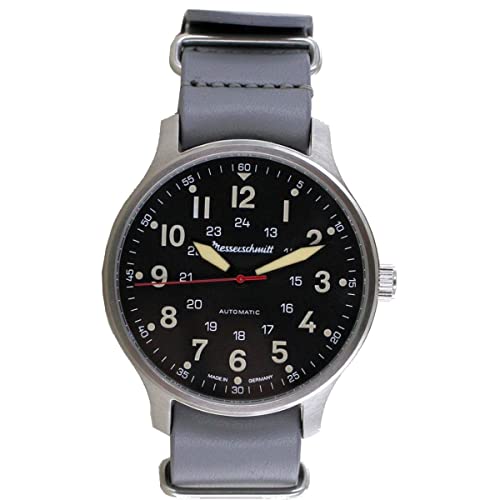 Messerschmitt Herren-Armbanduhr Automatik Grau/Schwarz ME-6332NAVY-2 von Messerschmitt