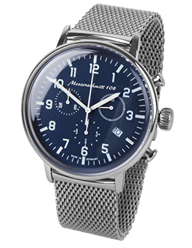 Messerschmitt Herren Fliegeruhr Chronograph ME-108-80M von Messerschmitt