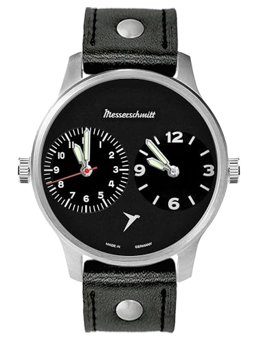Messerschmitt Herrenuhr Zwei Zeiten Schwarz ME-DUAL2-L von Messerschmitt