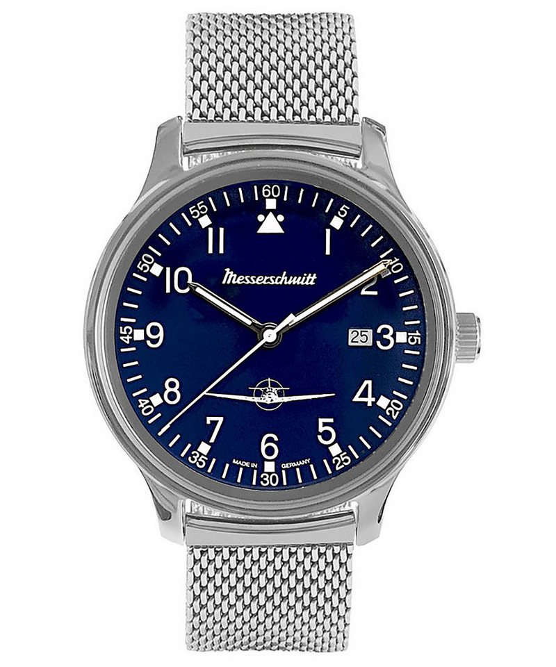 Messerschmitt Quarzuhr Mesh-Band Blau Messerschmitt Quarzuhr Mesh-Band Blau von Messerschmitt
