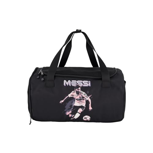 Messi Damen Seesack für Jungen & Mädchen, Seitentaschen & Verstellbarer Riemen, langlebig, Schwarz, Einheitsgröße, Seesack für Jungen und Mädchen, Seitentaschen und Verstellbarer Riemen, langlebig Messi Damen Seesack für Jungen & Mädchen, Seitentaschen & Verstellbarer Riemen, langlebig, Schwarz, Einheitsgröße, Seesack für Jungen und Mädchen, Seitentaschen und Verstellbarer Riemen, langlebig von Messi